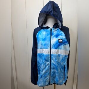 Adidas Men’s  Blue and White Raincoat